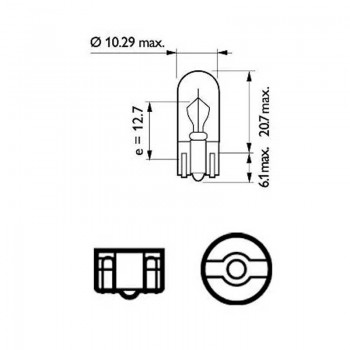Халогенна крушка Philips W3W, 12V, W2,1x9,5d, 1 брой 3 - Mixauto.bg
