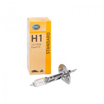 Халогенна крушка Hella H1, 55W, 12V, P14.5s, 1 броя 1 - Mixauto.bg
