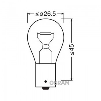 Халогенна крушка Osram P21W, 12V, BA15s, 1 брой 4 - Mixauto.bg