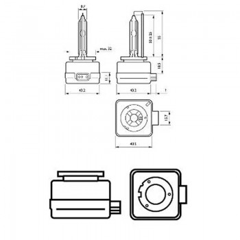 Ксенонова крушка Philips Xenon Vision D1S, 35W, 85V, P32d-2, 1 брой 6 - Mixauto.bg
