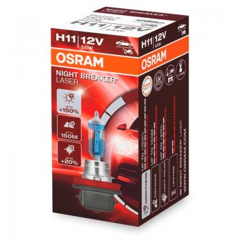 Халогенна крушка Osram Night Breaker Laser +150% H11, 55W 12V 1 -Mixauto.bg