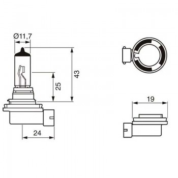 Халогенна крушка Bosch Eco H11, 55W, 12V, 1 брой 4 - Mixauto.bg