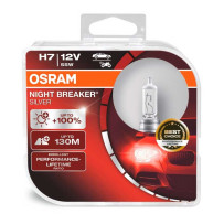 Халогенна крушка Osram Night Breaker Silver +100% H7, 55W 12V, 2 броя 1 - Mixauto.bg