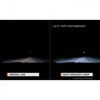 Халогенна крушка Osram Night Breaker Laser +150% H4, 60W / 55W 12V, 2 броя 4- Mixauto.bg