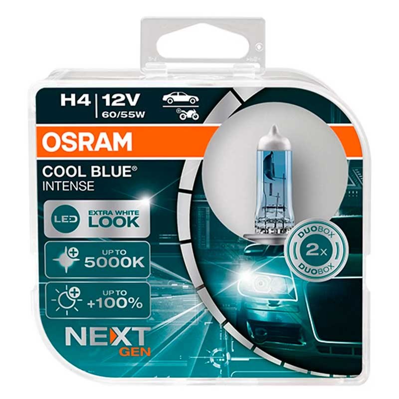 copy of Халогенна крушка Osram Cool Blue Intense NextGen +100% H4, 60W / 55 W, 12V, 2 броя 1 - Mixauto.bg