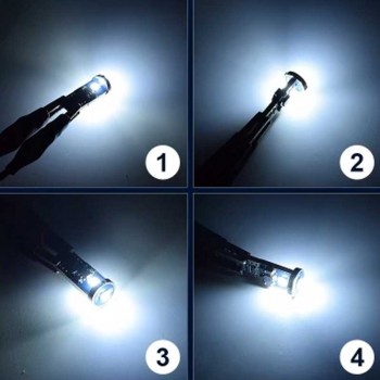 LED габаритни крушки T10 W5W Canbus, 6000 K, 600 lm, бяла светлина, 2 броя 2 - Mixauto.bg