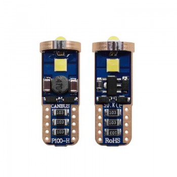 LED габаритни крушки T10 W5W Canbus, 6000 K, 600 lm, бяла светлина, 2 броя 3 - Mixauto.bg