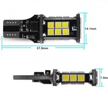 LED габаритни крушки T15 W16W Canbus, 6000 K, 1400 lm, бяла светлина, 2 броя 6 - Mixauto.bg