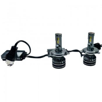LED крушки за фарове с вентилатор Canbus H4, 9-60V, 120 W, 6000 K, 12000 lm, 2 броя 3 - Mixauto.bg