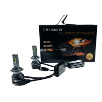 LED крушки за фарове с вентилатор Canbus H7, 9-60V, 120 W, 6000 K, 12000 lm, 2 броя 1 - Mixauto.bg