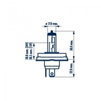 Халогенна крушка  Narva H4, 40/45W 12V - Mixauto.bg
