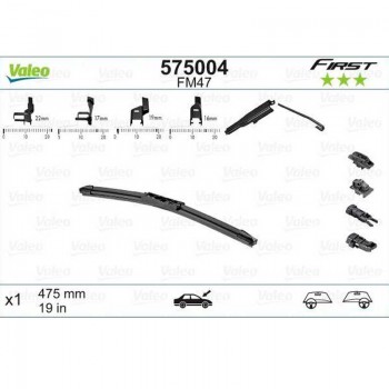 Чистачка Valeo First Мulticonnection V2, 475 мм, 1 брой 4- Mixauto.bg