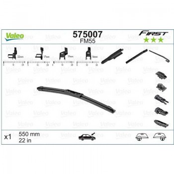 Чистачка Valeo First Multiconnection V2, 550 мм, 1 брой 3 - Mixauto.bg