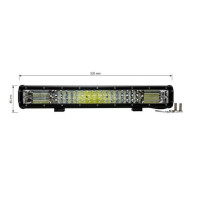 LED прав халогенен бар с бяла светлина 288 W, 6000 K, 52 см, 1 брой-mixauto.bg