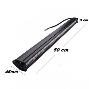LED прав халогенен бар с бяла светлина 54 W, 6000 K, 50 см, 1 брой-mixauto.bg