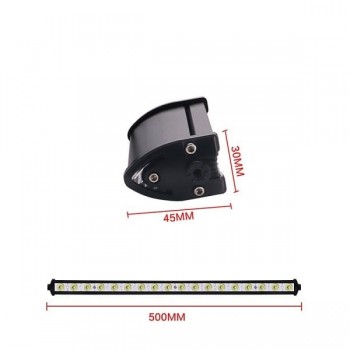 LED прав халогенен бар с бяла светлина 54 W, 6000 K, 50 см, 1 брой-mixauto.bg