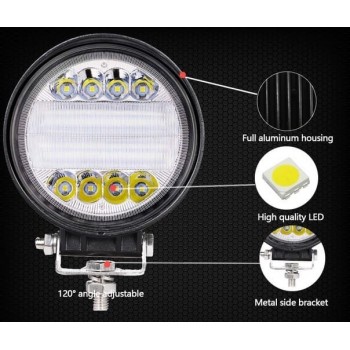 LED кръгъл халогенен бар 72 W, 6000 K, 11,5 см 1 брой-mixauto.bg