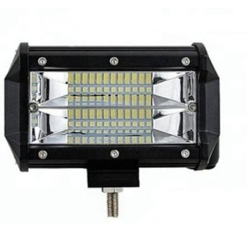 LED правоъгълен халогенен бар 72W, 12 / 24 V, 6000 К, 13 см, 1 брой-mixauto.bg