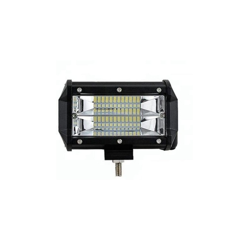 LED правоъгълен халогенен бар 72W, 12 / 24 V, 6000 К, 13 см, 1 брой-mixauto.bg