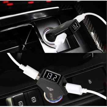 Волтметър за запалка, 2 USB порта-mixauto.bg