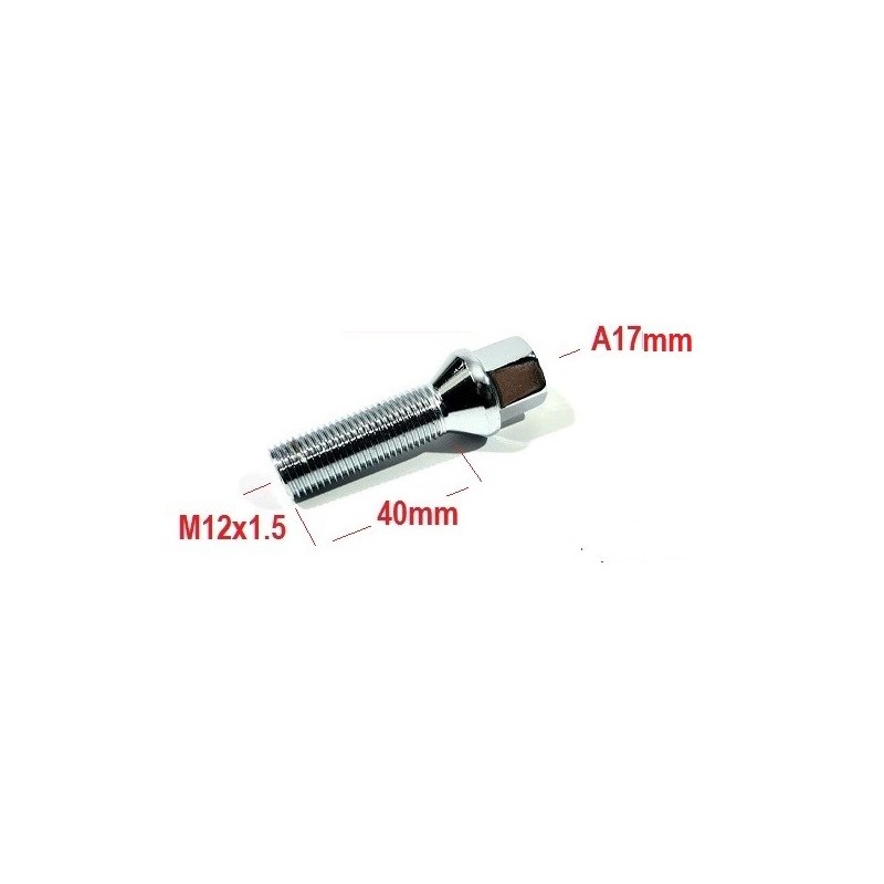 Болт за джанта L40 M12 x 1,5 R A17, 1 брой- Mixauto.bg