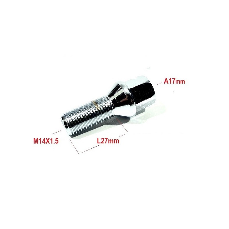 Болт за джанта L27 M14 x 1,5 R A17 - Mixauto.bg
