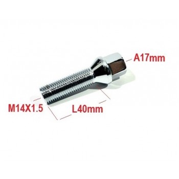 Болт за джанта L40 M14 x 1,5 R A17, 1 брой- Mixauto.bg