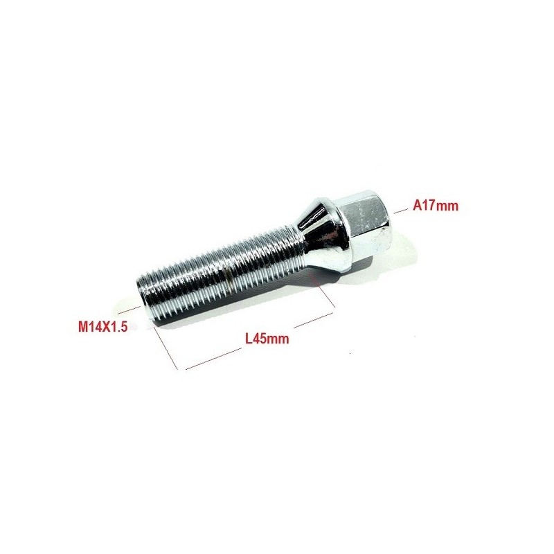 Болт за джанта L45 M14 x 1,5 R A17- Mixauto.bg
