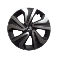 Декоративни тасове за гуми 14" / 15" / 16",черно и сиво, 4 броя-mixauto.bg