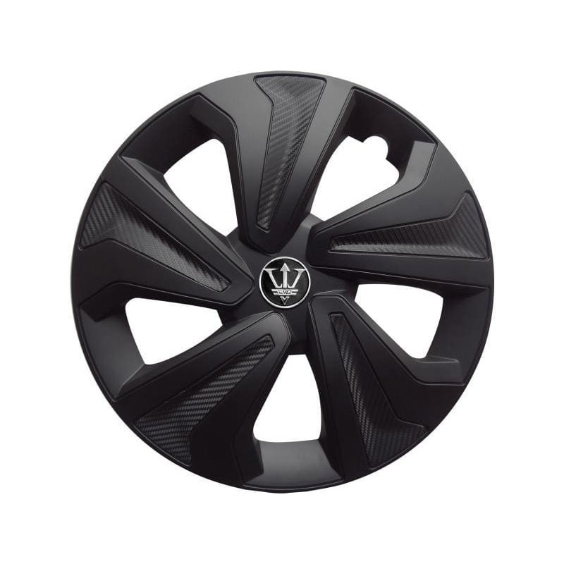 Декоративни тасове за гуми 14", черен цвят, 4 броя-mixauto.bg