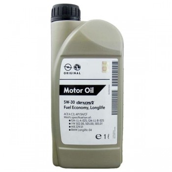 Двигателно масло GM Genuine Opel 5W30 Dexos2-mixauto.bg