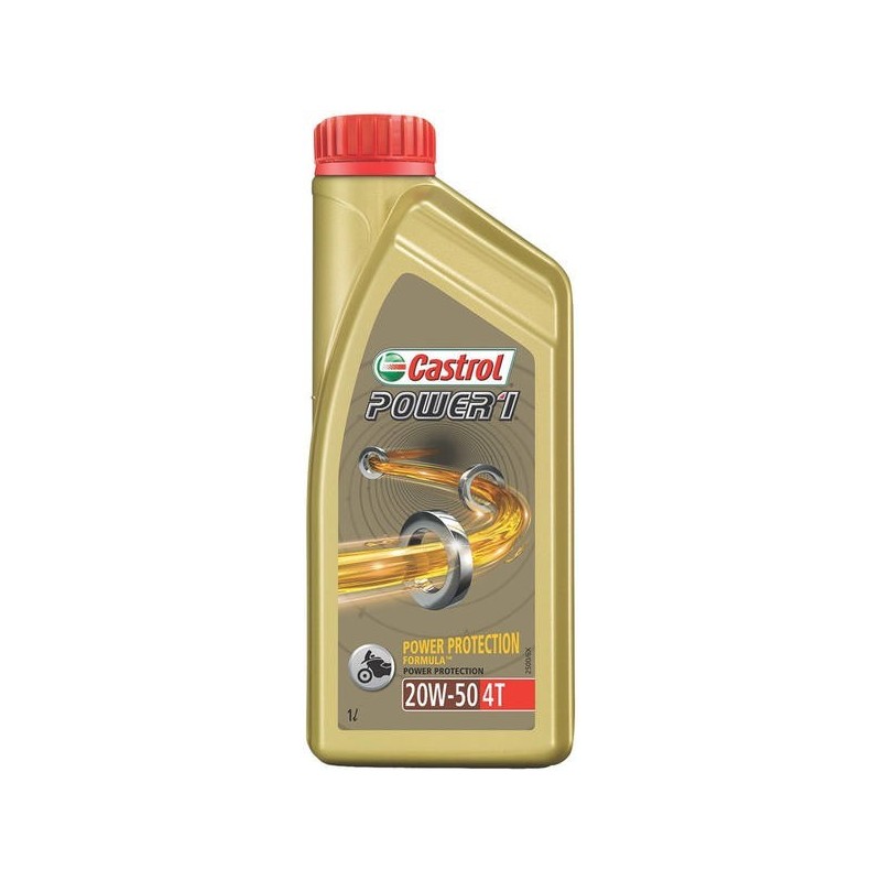 Двигателно масло Castrol Power 1 4T 20W50, 1 литър -  Mixauto.bg