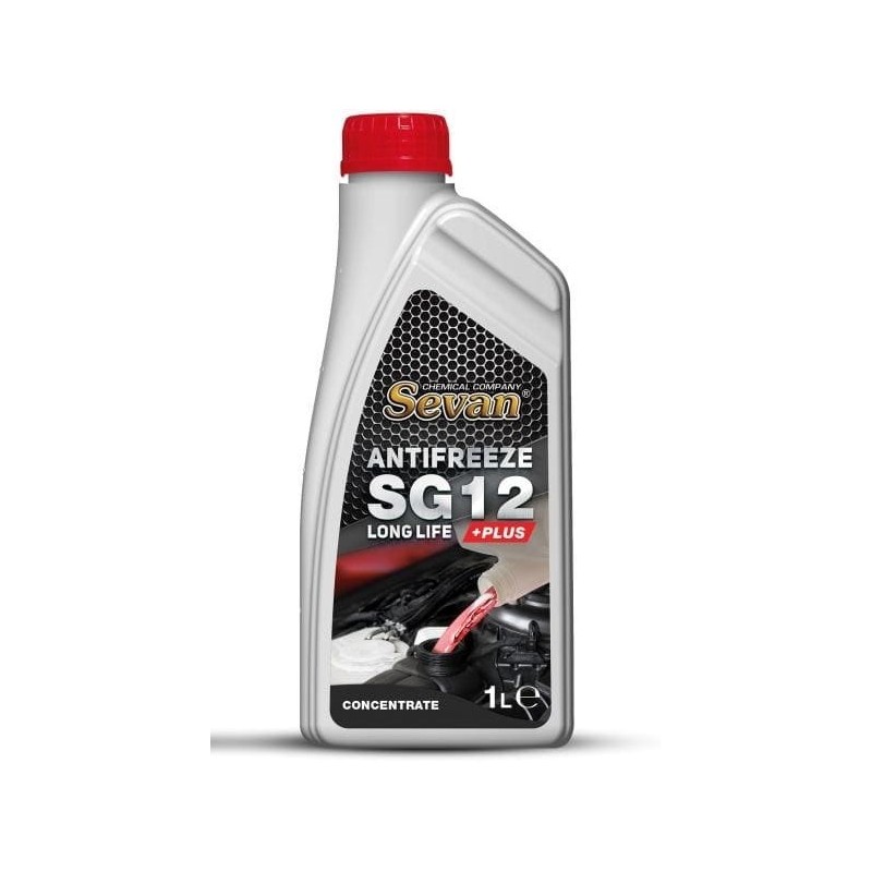 Червен Антифриз Sevan Longlife SG12 концентрат до -74°, 1 литър - Mixauto.bg