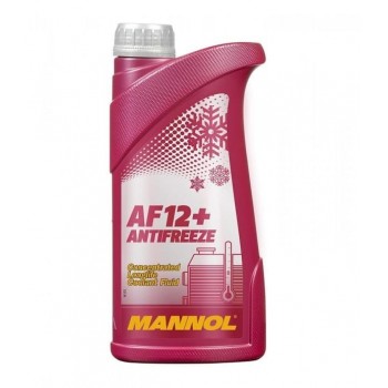 Червен антифриз Mannol AF12+ Longlife до -76° концентрат, 1 литър - Mixauto.bg