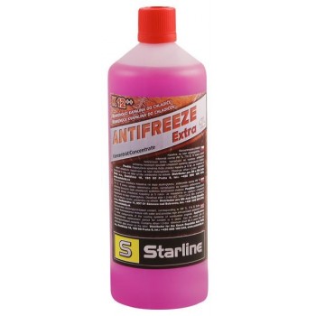 Червен антифриз Starline Extra G12++ до -37° концентрат, 1 литър - Mixauto.bg