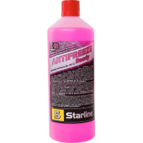 Червен антифриз Starline до -30 ° готов, 1 литър - Mixauto.bg