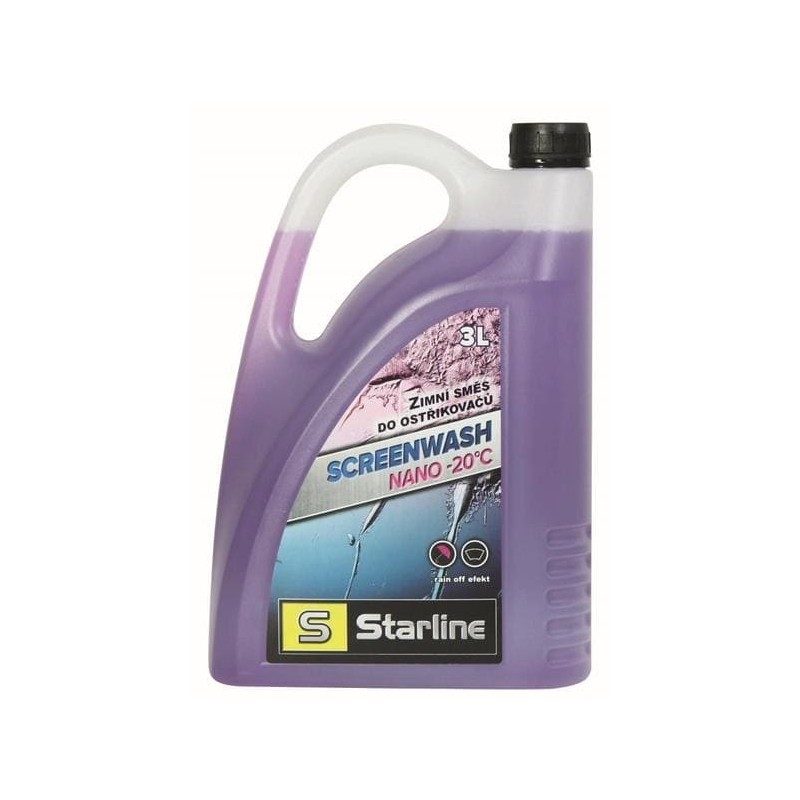 Зимна течност за чистачки Starline до -20°C готова за употреба, 3 литра - Mixauto.bg